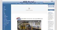 Desktop Screenshot of mza-portal.de