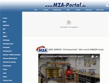 Tablet Screenshot of mza-portal.de